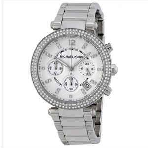MK Parker Silver Tone Watch